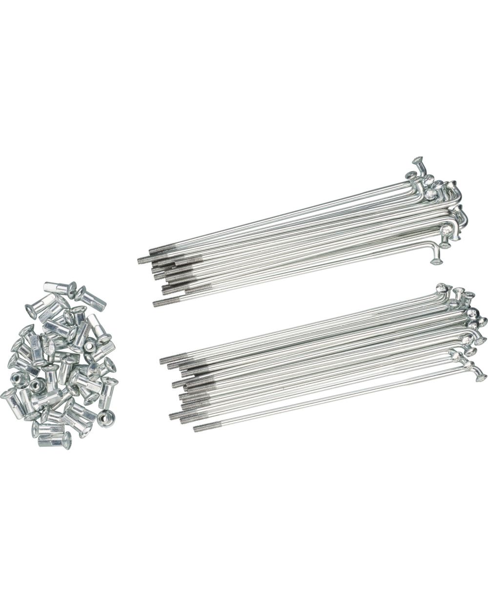 36 écrous De Rayons Pour Vélo - 12mm Ou 16mm, Filetage 2.0mm, Acier Galvanisé Argent Ou Noir