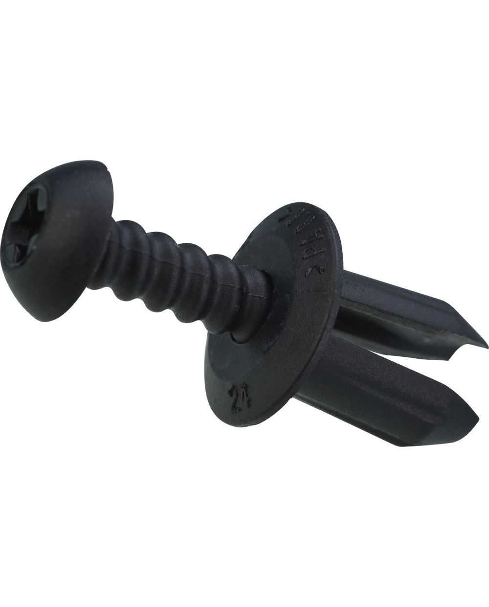 Quick Fastening Expanding Rivet, black, reusable, screwable, 1 piece (7mm  shaft-/12mm outer diameter)