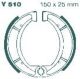 EBC Brake Shoes, Front/Rear (Vehicle Type Approval) (for TT500 see Item 10023)