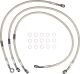 Stainless Steel Brake Line, Front, Transparent Coating (3-Line-Set) (Vehicle Type Approval)