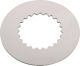 Front Sprocket Locking Tab (for fine geared shaft), OEM reference # 90215-23265, completely circumferential plate, allows securing at any position