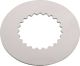 Front Sprocket Locking Tab (for fine geared shaft), compl. circumferential plate, allows securing at any position, OEM reference #90215-23265