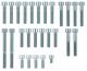 Allen Screw Set for Crankcase Cover, 8.8, Zinc Coated, incl. Manual (lower sprecial bolt oil filter cover not included)