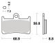 TRW-LUCAS Brake Pads, Sintered, Front, Fits Left or Right, (Vehicle Type Approval)