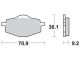 LUCAS Brake Pads, rear (Vehicle Type Approval)