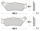 LUCAS Brake Pads, sintered, Front/Left, 1 Pair (Vehicle Type Approval)