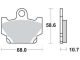 LUCAS Brake Pads, Front, Left (Vehicle Type Approval)