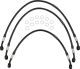 Stainless Steel Brake Line, Front, (3-Line-Set, black coating and fittings) (Vehicle Type Approval)