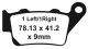 EBC DoubleH sintered Brake Pads, Rear (Vehicle Type Approval) (TT600: compare with Drawing! Alternative see 11114)