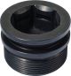 Fork Leg Top Nut, aluminium black anodized, CNC milled, 1 piece, OEM reference # 1U6-23111-M1, AF19