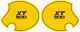 Side Cover Decal Set Competition Yellow 'XT500', 1 Pair Right & Left, Lettering similar to 1980 TT500 US model