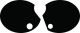 Side Cover Decal Set 'Black' without Print (LH with notch for cover lock)