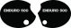 Side Cover Decal Set 'Enduro 500', right & left, black with silver lettering