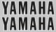Tank Emblem / Logo / Lettering / Decal for XT500 black/white, 1 pair