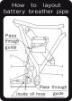 Notice Label for Battery Venting Hose, side cover left/inside