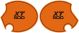 Side Cover Sticker Set 'New El Toro' / orange 'XT 500', 1 pair, right+left, lettering based on the US version of the TT from 1980