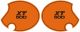 Side Cover Sticker Set 'New El Toro' / orange 'XT 500', 1 pair, right+left, lettering based on the US version of the TT from 1980