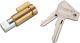 Steering Lock with Angled Key, Ø12mm, length 38.5mm, incl. 2 keys