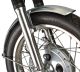 18' Aluminium Front Fender 'Long', Blank, incl. Brushed Aluminium Brackets