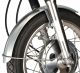 18' Aluminium Front Fender 'Long', Blank, incl. Brushed Aluminium Brackets