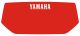Decal Headlight Mask, red with white YAMAHA lettering (HeavyDuty quality with protective laminate) fits item 29451/29451RP/28656/28656RP
