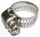 Hose Clamp with Worm Thread, 8-13mm, Width 7mm, galvanized