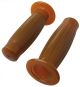 Beston-Style Handlebar Grips, Caramel-Brown, 22mm, Soft Rubber, 1 Pair