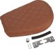 KEDO Solo-Seat, complete brown, with hand-sewn Diamond-pattern, ready-to-mount