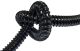 PVC Spiral Hose, 1 Meter, Black, with Incorporated Bend Relief, Inner Diam. approx. 19mm (fits e.g. Crankcase Vent.)