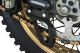 Chain guide (lower chain guard on swingarm), stainless steel black coated, 3x M6 fastening, OEM reference 3Y1-22318-00