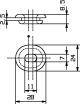 Rubber Damper Side Cover (Oval), approx. 11x28x8.5mm, OEM Reference # 90480-01401