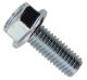 M8x1.25 Hexagon Head Screw with Washer, Length 20mm, Similar to OEM, 8.8 Quality, Zinc Plated