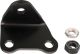 Replica Silencer Bracket, black powdercoated, incl. 2x nut M10x1.25, flat / high design