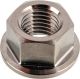 Fine-Pitch Thread Nut M10x1.25, aircraft-grade titanium 6AL4V (grade 5) polished, 1 piece, suitable for use on the engine, rear sprocket mount, chassis