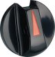 Control Lever / Rotary Knob for Fuel Petcock, black, red arrow