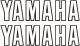 Tank Emblem / Logo / Lettering, white/black, 1 pair, see item 29556 for complete tank decal, dimensions 125x33mm
