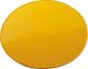 Number Plate Vintage, Oval, Yellow, 1 Piece, Size approx. 270x215mm
