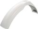 Front Fender Preston Petty MX, white coloured, dim. approx.: width front /max. 15cm, rear/max. 12cm, length from yoke 48cm front, 41cm rear