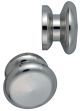 Luggage Rack Dome Nut Set, Polished Aluminium, Set of 2 (Instead of Rear Fender Nuts)