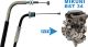 Throttle Cable B (Closer), OEM reference # 3GW-26312-00