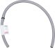Vent Hose for Tank Cap, 46cm, diameter approx. 9x6mm, grey, with automatic opening inline valve (suitable for bracket item 10220)