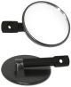 Bar-End Superbike Mirror, 1 Pair, Black  Diam.100/94mm, replaces Item 30401, Bore 6mm, Stem 65mm