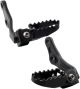 KEDO HD Stainless Steel Driver's Footpegs, 1 Pair, Black (Set comes without Bracket)