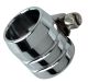 End Clamp 'Grooved' for Braided Oil Line, 1 Piece, chrome-plated (round, grooved), suitable for oil line 90144/90091 and 50253/50254