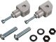 TRW/Lucas Hinge-Set for Driver Footpegs, Silver, 1 pair, can be combined with LSL footpegs item 30046/30050/30403/30403B/30405/30406