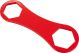KEDO Double Ring Spanner SW24/27mm, aluminium travel tool for fuel petcock strainer & timing chain tensioner cap, fits in OEM toolbox