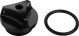 Oil Filler Cap, M27x3, black anodized aluminium with holes for safety wire, incl. O-ring