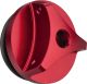 Oil Filler Cap, M27x3, red anodized aluminium with holes for safety wire, incl. O-ring