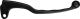 Front Brake Lever for Drum Brake, matt black, forged