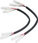Adapter Loom for Accessory Turn Signals, Triumph system plug to Japan bullet connector, 1 pair (2 pairs required per vehicle)